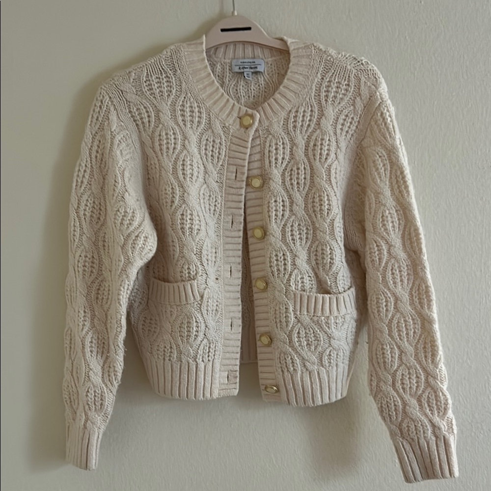 Cream Cable Knit Sweater by & Other Stories